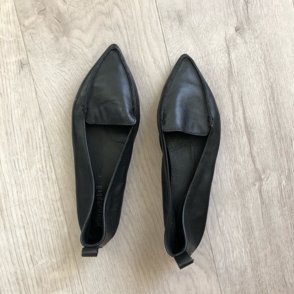Jeffery Campbell black loafers size 6